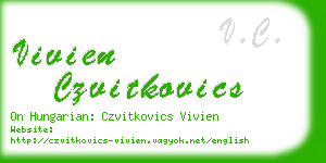 vivien czvitkovics business card